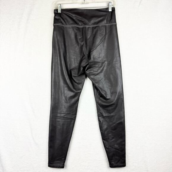 Athleta All Over Gleam Active Tight Pant Legging Arol Gray Faux Leather Size S - Picture 6 of 13